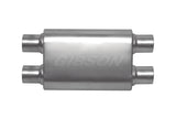 Gibson CFT Superflow Dual/Dual Oval Muffler - 4x9x18in/3in Inlet/3in Outlet - Stainless