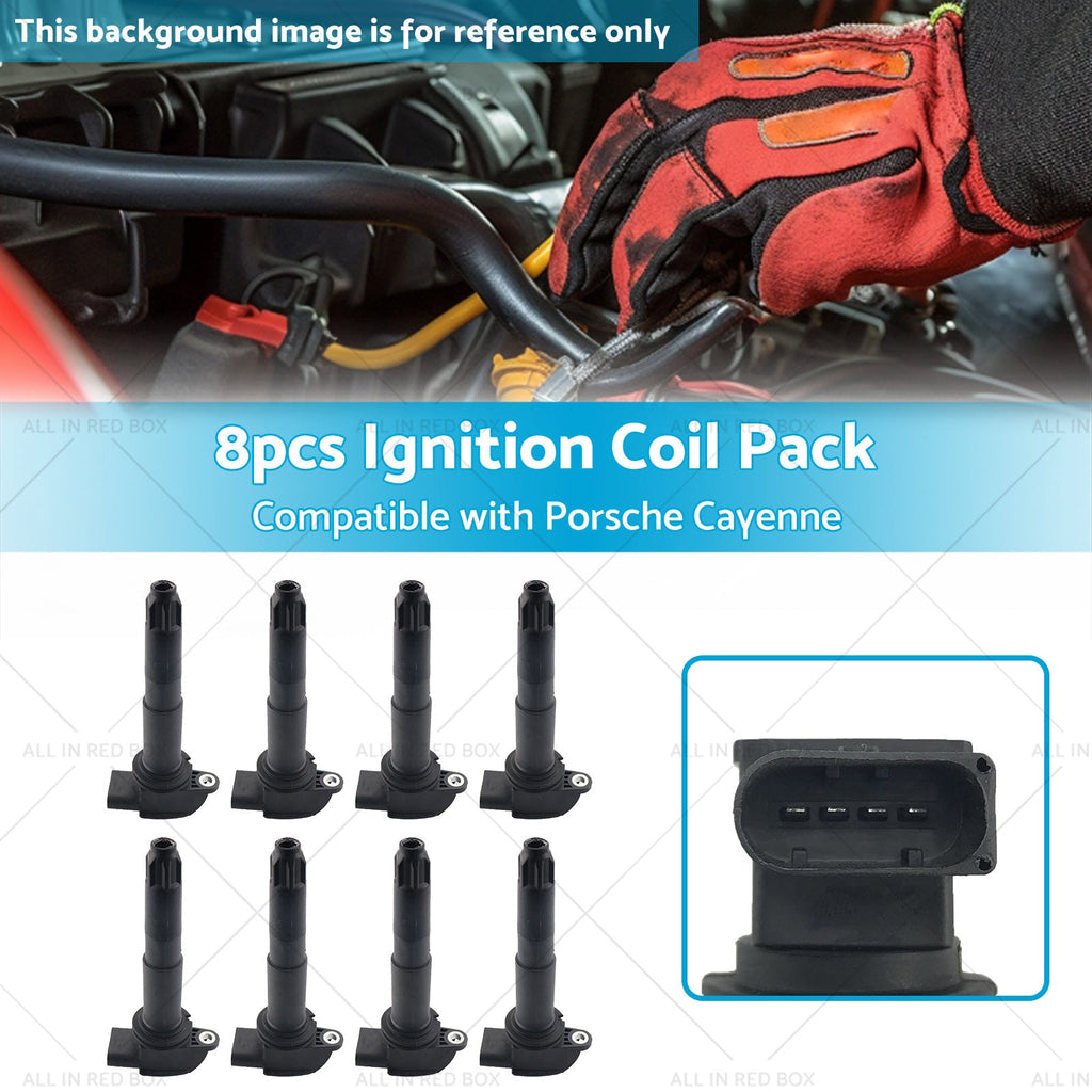 8x  Ignition Coil Pack Suitable for Porsche Cayenne 9PA 03-06 4. 5L M 48. 00 48. 50-2