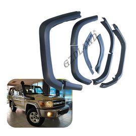 4x4 Offroad Accessory Parts ABS Fender Flares Mudguard for Heavy Duty Land Cruiser 76 LC76 2014 Dual Cab