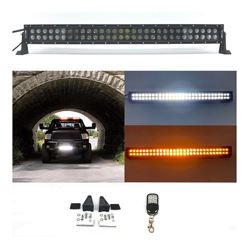50" Dual Color Strobe Curved Light Bar