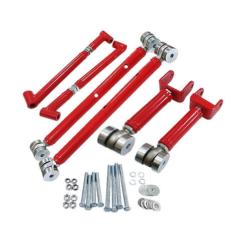 EM-038 6 Sets Adjustable Brace Upper Lower Trailing Control Arms for 68-72 GM