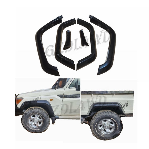 79 Series ABS Wide Flares for Land Cruiser 79 Series Single Cab Pickup Truck Fenders High Quality Rubber Steel Screws