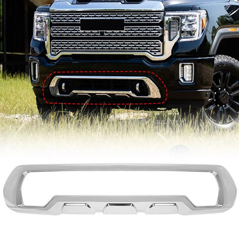 GAO-043 GMC Sierra Chrome Front Bumper Fascia Skid Plate 84319824