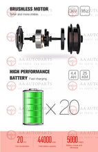 Load image into Gallery viewer, *FREE HANDLE* Hoverboard Scooter Self Balancing Electric Skateboard Black 60Cm