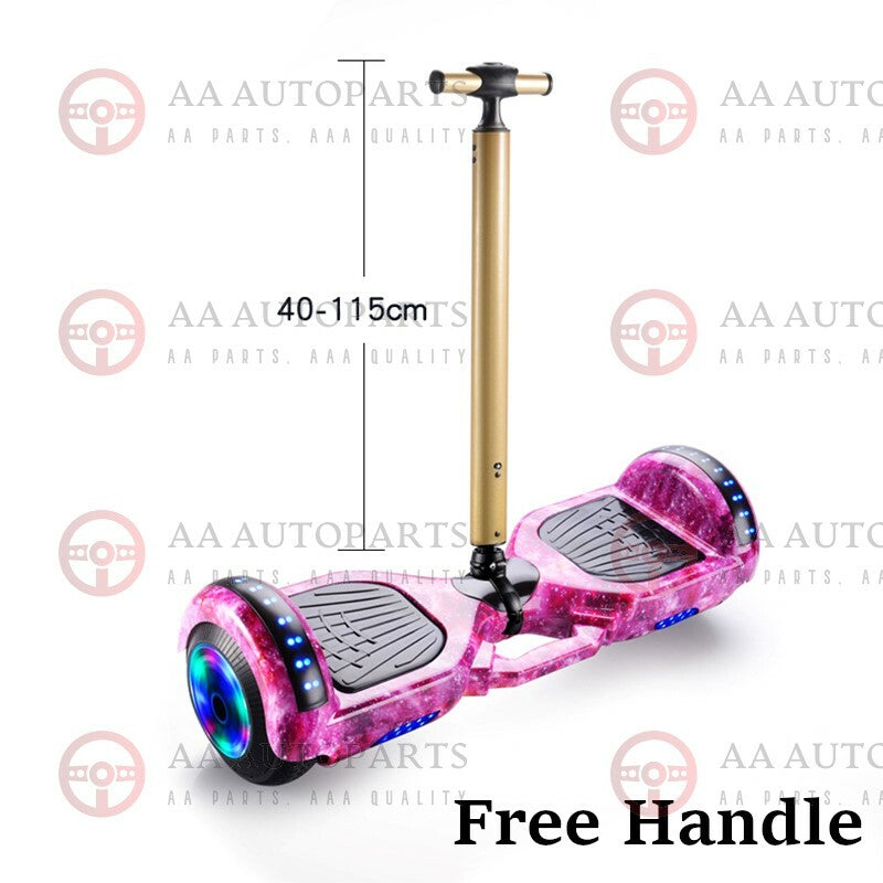 *FREE HANDLE* Hoverboard Scooter Self Balancing Electric Skateboard Black 60Cm
