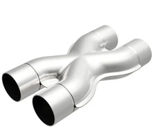 Load image into Gallery viewer, EM-050 Universal 2.25in ID Welded X-Pipe Crossover Exhaust Stainless Steel