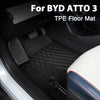 Fits BYD ATTO 3 Floor Mat Luggage Mat Trunk Liner LHD RHD Left Right Rudder Four Seasons Waterproof Wear-resistant Floor Liner