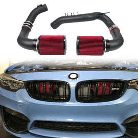 Aluminum Front Mount Air Intake Kit for BMW 2015-2019 M2 M3 F80 M4 F82 F83 S55 3.0L