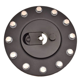 Billet CNC 14cm Diameter 12 Bolt Flange Fuel tank Lockable Aluminium Fuel Caps