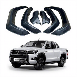 Bulk ABS Wide Extended Wheel Arches Rally Overland Fenders Flares for Hilux Rogue Rocco 2022 2023 Accessories