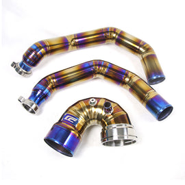 Complete Charge Pipe Kit Intercooler Piping for BMW 2014+ M3 M4 F80 F82 F83 S55
