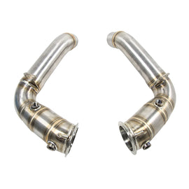 Custom logo Full Race Downpipe for 2011+ for BMW M5 F10 M6 F06 F12 F13 S63 4.4TT New Condition 3'' Pipes Engine Parts