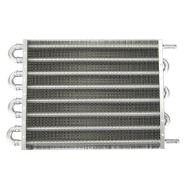 Engine Transmission Oil Cooler Manual Radiator Converter Kit, 15.5''x10''x0.75'' 8-Row Universal Oil Cooler