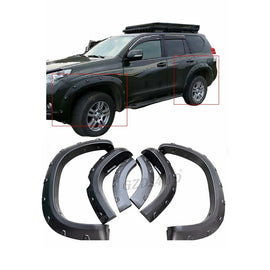 Factory OEM Textured Black ABS Fender Flares for Land Cruiser 150 LC150 2014-2017 4x4 Road Accessories Perfect Fit Custo