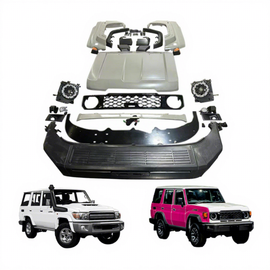 Factory Price 2024 Matte Black Body Kit for 70/76/79 Series Old Models Upgrade to 2024 Front Bumper Kit Perfect Fit