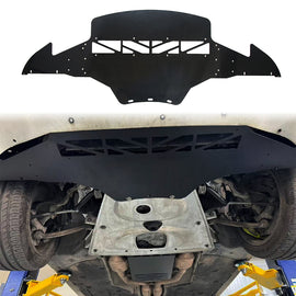 For BMW E90 E92 E93 M3 2008-2013 Engine Oil Cooler Skid Plate Under Tray Lower Guard Shield Panel Aluminum Alloy