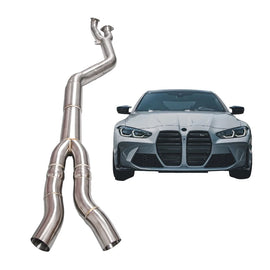 For BMW G83 M4 & G80 M3 Midpipe Exhaust System Resonated Version with Equal Length Design Fit 2021-2025 Models Includes 
