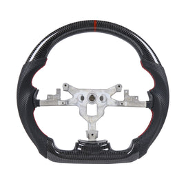 For Chevrolet Corvette C6 2007 to 2013 Real Carbon Fiber Steering Wheel Perforated Leather Grip