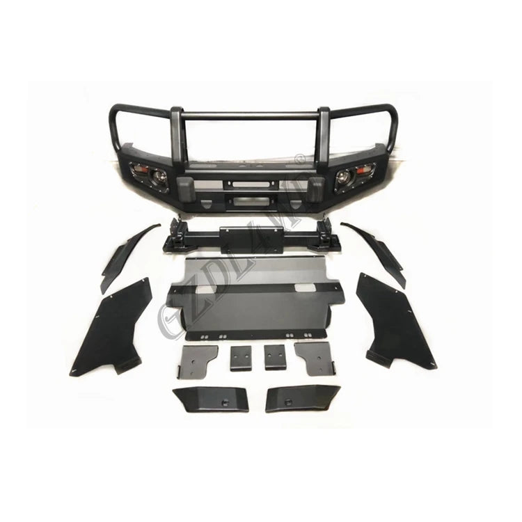 For Hilux Vigo Revo Rocco Steel Front Bumper Kits with Led Auto Accessory Part 2012-2019
