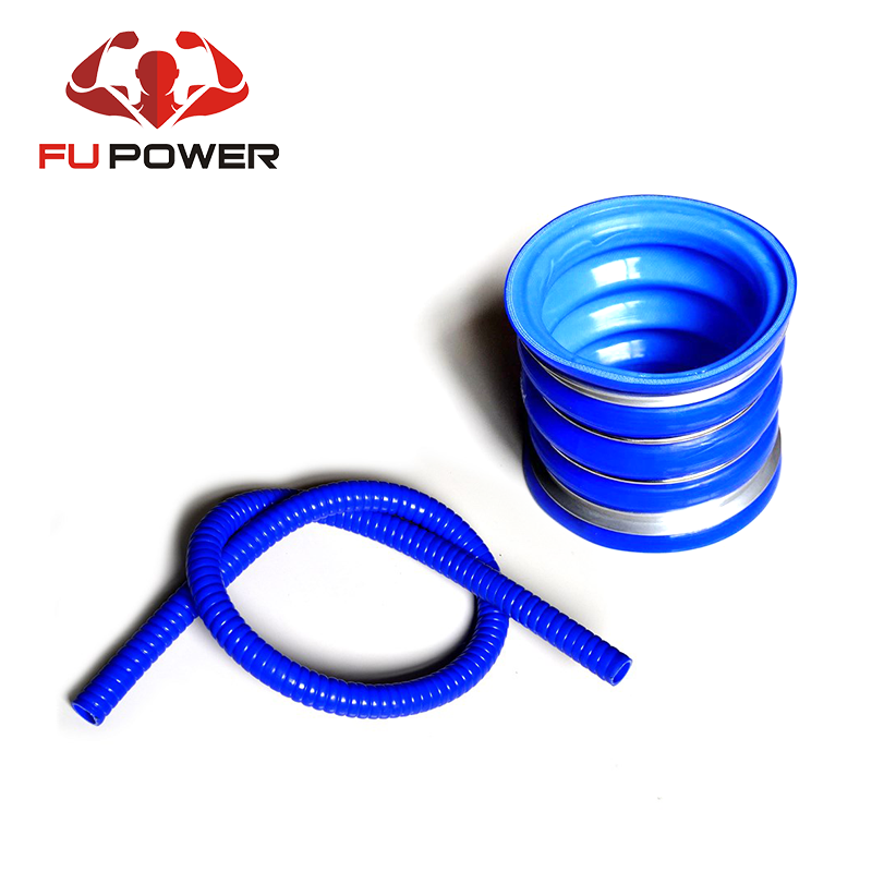 FUP-010 Universal Heat Resistant Corrugated Silicone Exhaust Hose Tube