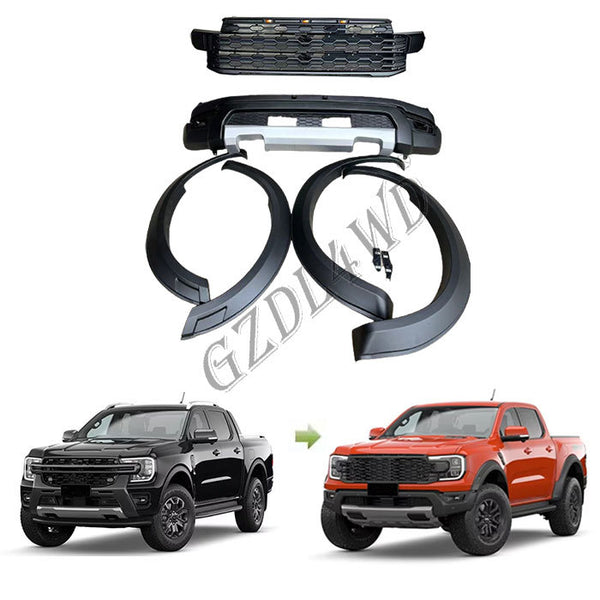 GZDL4WD ABS Full Set Car Exterior Accessories Front Bumper Body Kits for 2022 XLT Sport Wildtrack Convert Raptor Fender 