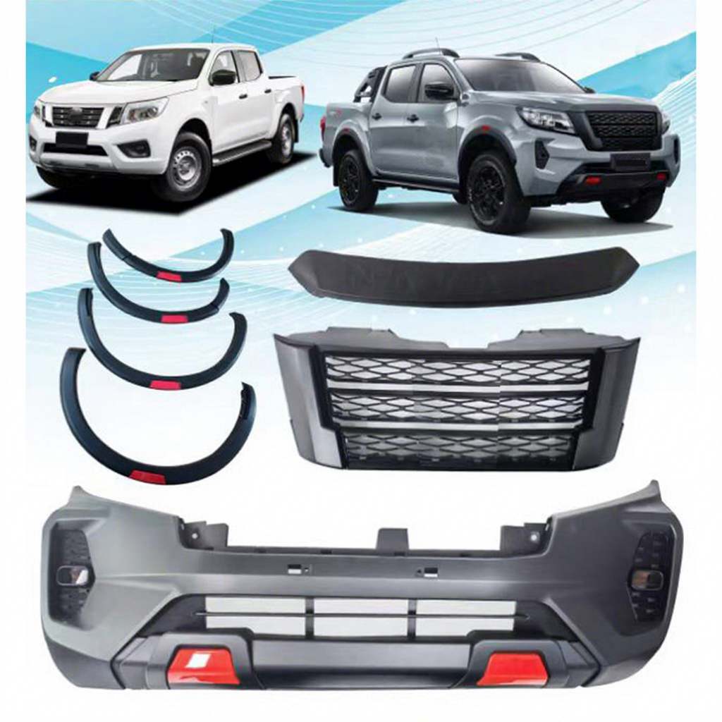 GZDL4WD Front Facelift Bumper Upgrade Body Kit for Np300 2015-19 Upgrade to 2021