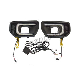 GZDL4WD LED DRL Fog Light Assembly 55W White/Yellow OEM Replacement for Ranger T9 2023+ XL XLS XLT Sport