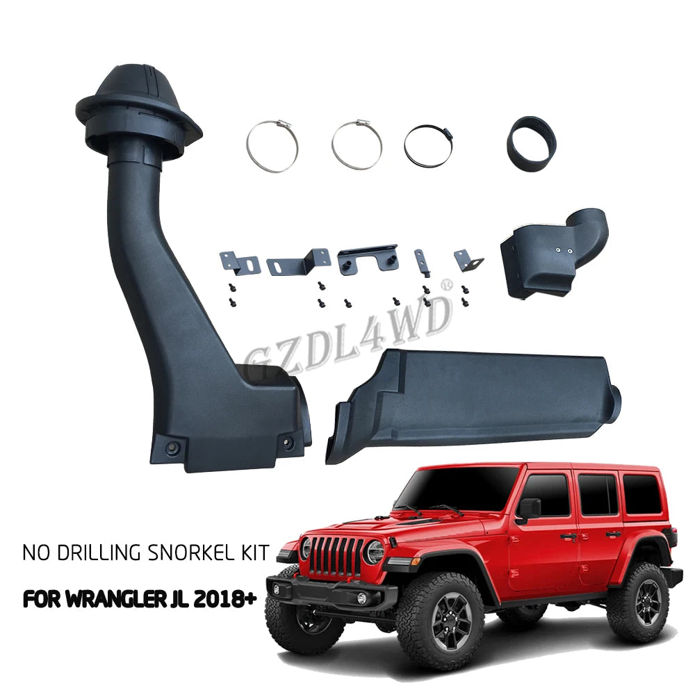 GZDL4WD LLDPE Car Snorkels for Wrangler JL JT 2017+ Air Intake Snorkel Kit