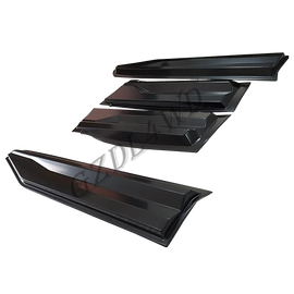GZDL4WD Smooth Black Side Door Body Molding Cover Trim Car Accessories Body Side Molding Trim for Everest 2023