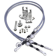 Load image into Gallery viewer, Honda Civic H22 H23 H and F-Series Swap RSX-Style Shifter Box with Cables and Transmission Bracket - Silver