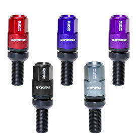 Mercedes-Benz 1992-2022 M14x1.5 Aluminium Closed End Ball Seat Lug Bolts with Forged Seat and Cap