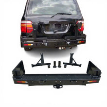 Load image into Gallery viewer, Car Exterior Accessories Steel Rear Bumper for Land Cruiser  FJ100 LC100 1998-2007 Car Rear Bumper With 2 Spare Tire Car