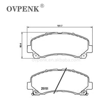 Load image into Gallery viewer, BRK-10.0-front Front Brake Pad for ISUZU D-MAX 2002-2012 OEM 8980791040