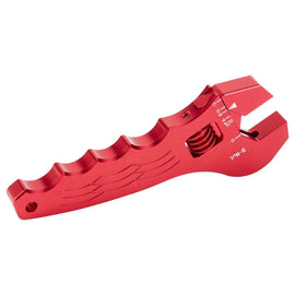 Adjustable Aluminium AN Fitting Spanner Wrench AN3 to AN12, 0-33 mm, Red