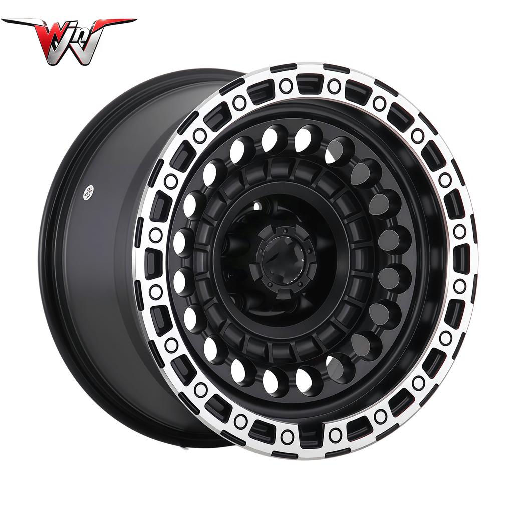 APS-HV-1601798435329 2005-2024 Toyota Hilux Set of 4 17 Inch Wheels 4x4 Beadlock Offroad Rims 6x139.7 5x150 5x127