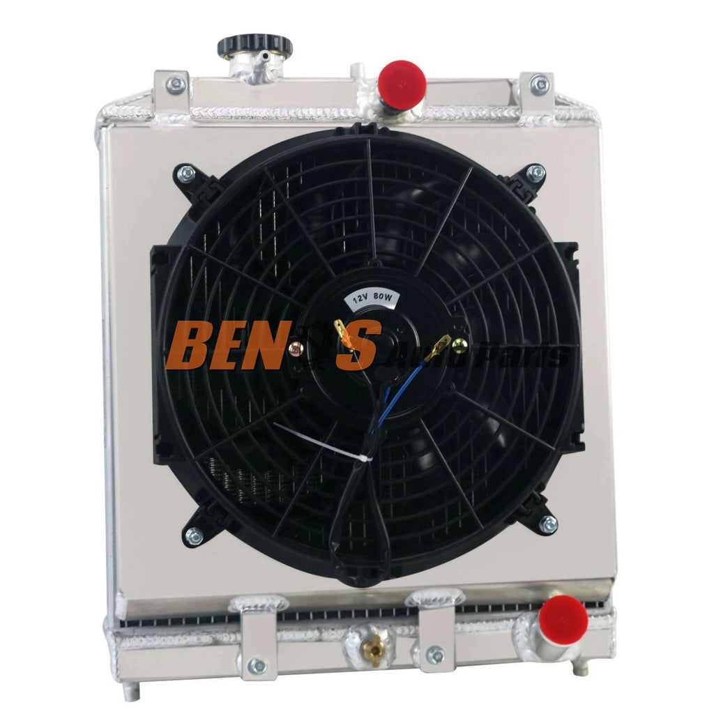 Aluminum 2Rows Radiator Fan Shroud for Honda Civic Acura Integra 1992-2001 93 99