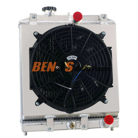 Aluminum 2Rows Radiator Fan Shroud for Honda Civic Acura Integra 1992-2001 93 99