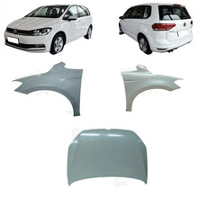 Load image into Gallery viewer, Volkswagen Touran 2016– Front Fender LH / RH and Bonnet 5TA821021 5TA821022 5TA823031E