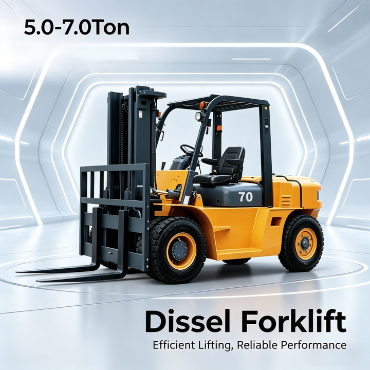 Heavy-duty LPG 5.0-7.0Ton Powered Forklift, Strong Traction & Easy Control, Perfect for Factory & Port Material Transport