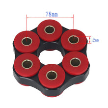 Load image into Gallery viewer, BMW E30 E36 E46 Manual Transmission Drive Shaft Flex Disc Joint, 78 mm / 12 mm, Red and Black