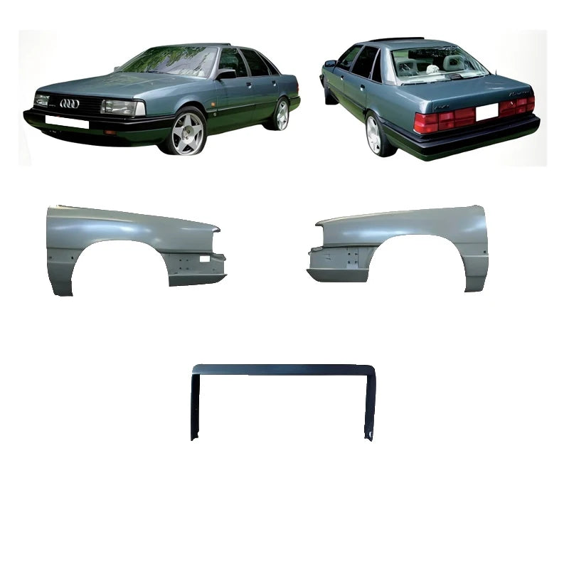 Audi 100 C3 (Typ 44) 1982–1991 Rear Bumper and Fenders 443807301 443821105