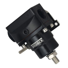 Load image into Gallery viewer, Universal Aluminium High Pressure Fuel Pressure Regulator Kit with 160 psi Gauge - AN8 AN8 AN6 Ports, Black