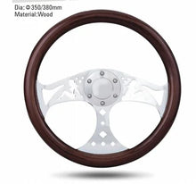 Load image into Gallery viewer, Universal Wood Rim 3-Spoke Steering Wheel 350 / 380 mm – VW Passat, Porsche Cayenne