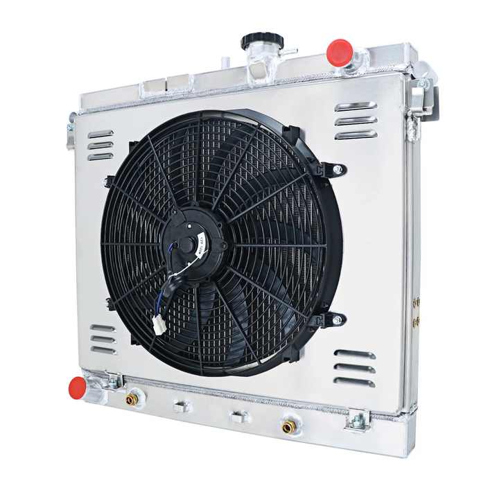 2-Row Radiator with Shroud Fan for 2006-2012 Chevy Colorado, Hummer H3, GMC Canyon