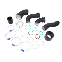 Load image into Gallery viewer, BMW M3 G80 / M4 G82 / M2 G87 S58 Black Aluminium Intercooler Charge Pipe Kit