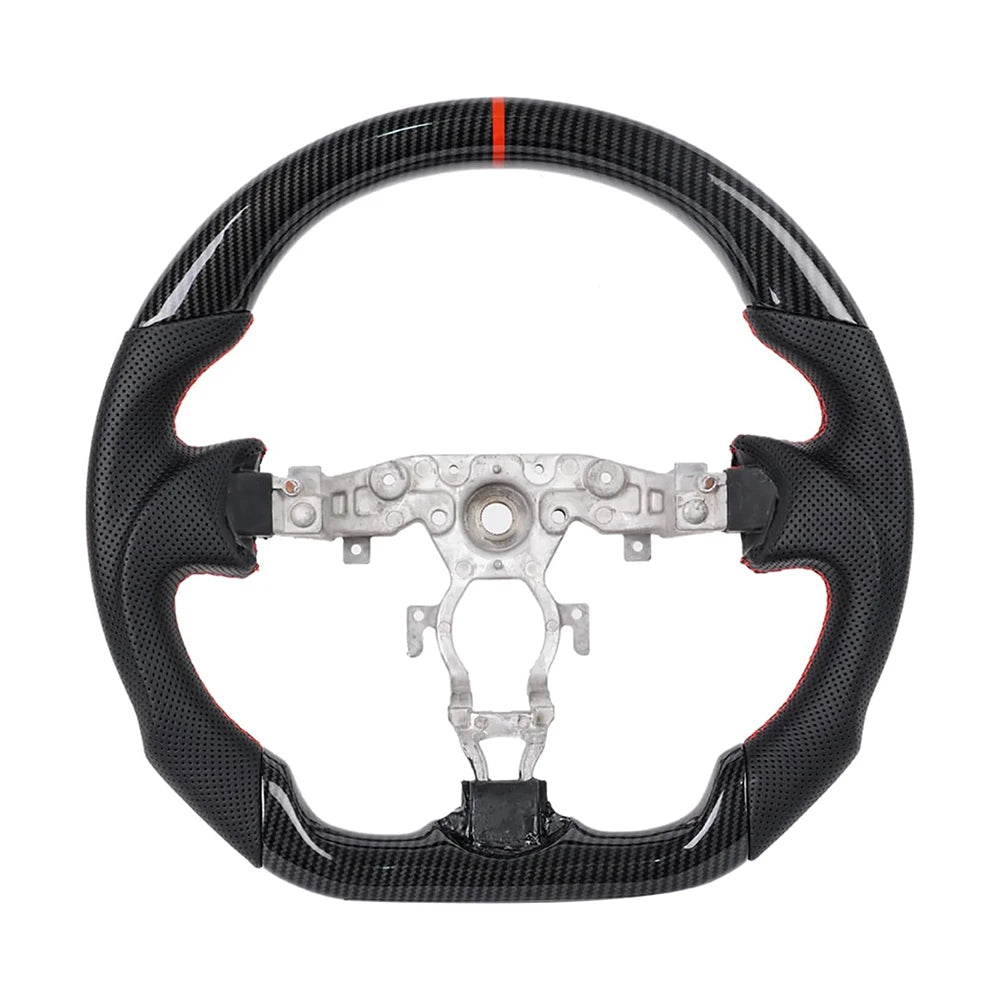 Nissan 370Z 2008-2020 Real Carbon Fibre Three-Spoke Sports Steering Wheel