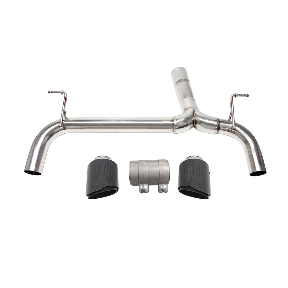 BMW 335i F30 / 435i F32 2012-2016 N55 3.0T Stainless Axle-Back Muffler Delete Exhaust with Carbon Fibre Tips