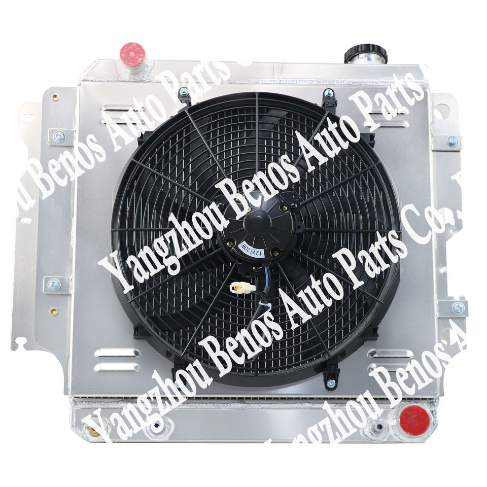 4 Row Aluminum Radiator for 1966-1979 Ford Bronco F150 F250 F350 Pickup L6 V8