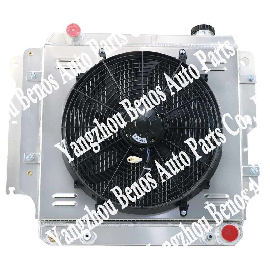 4 Row Aluminum Radiator for 1966-1979 Ford Bronco F150 F250 F350 Pickup L6 V8