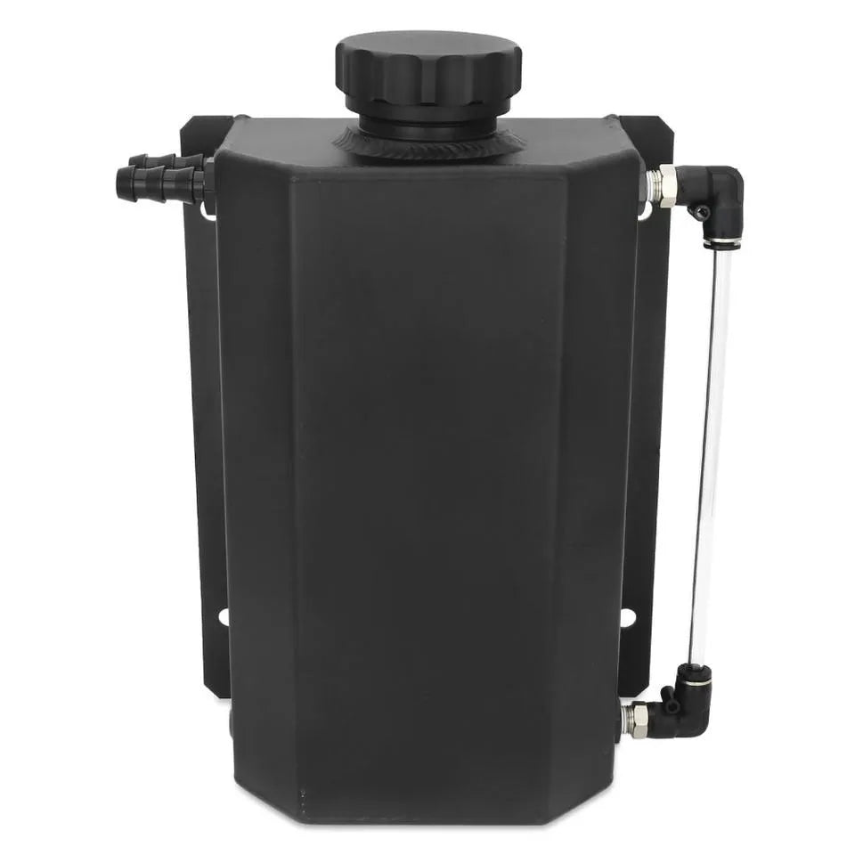 Universal 2 Litre AN10 Aluminium Oil Breather Catch Tank, 12 mm Ports